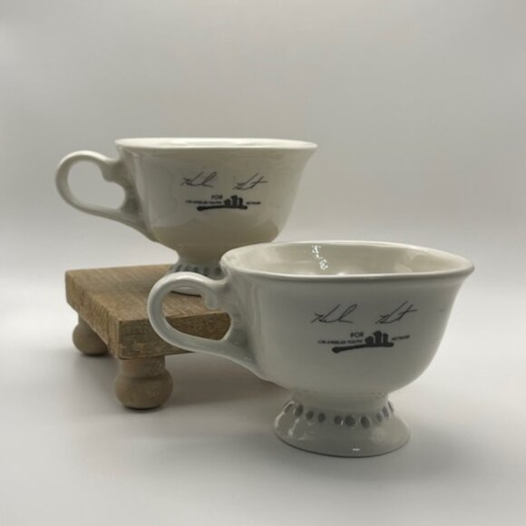 Bailey's Irish Cream Winky Face Tea Cup Designed by Helen Hunt Lot of 2 - Picture 4 of 11